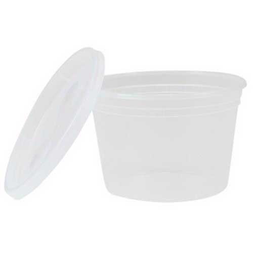 Tripak Clear Plastic Round Soup Container With Lid, 16 Ounce Capacity -- 240 Per Case