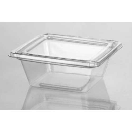 Lacerta Clear PETE Fresh N Sealed Hinged Container, 8 Ounce -- 280 per ...