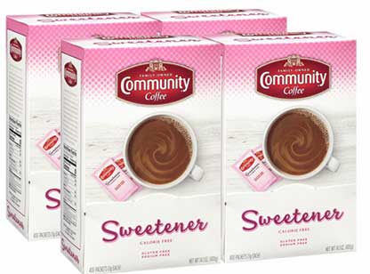 Community Coffee Calorie Free Pink Sweetener Packet -- 2500 Per Case