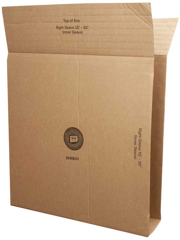 Footprint Corrugated Cardboard Large Tv Return Kit, 55-60 Inch -- 4 Per Case