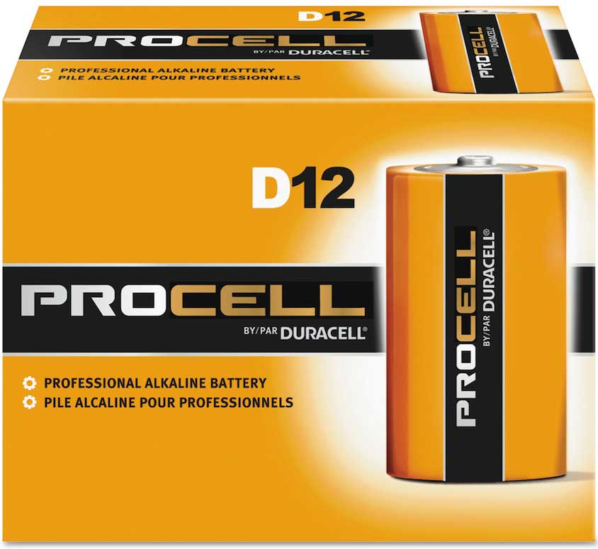Duracell Procell D Cell Battery, 1.35 X 1.35 X 2.42 Inch, 12 Count -- 72 Per Case