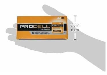 Duracell Procell Alkaline Non Rechargeable Aa Battery, 0.56 X 0.56 X 1.98 Inch, 24 Count -- 144 Per Case