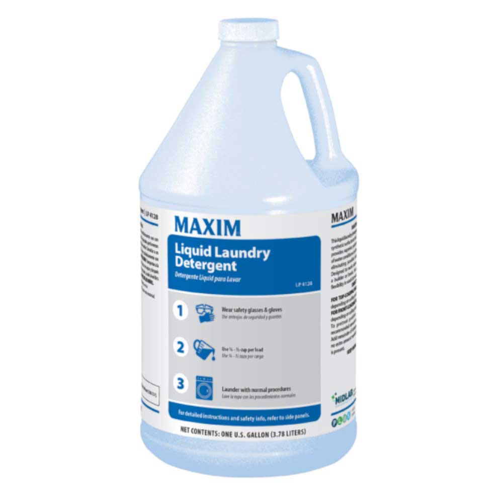 Maxim Blue Liquid Laundry Detergent, 1 Gallon -- 4 Per Case