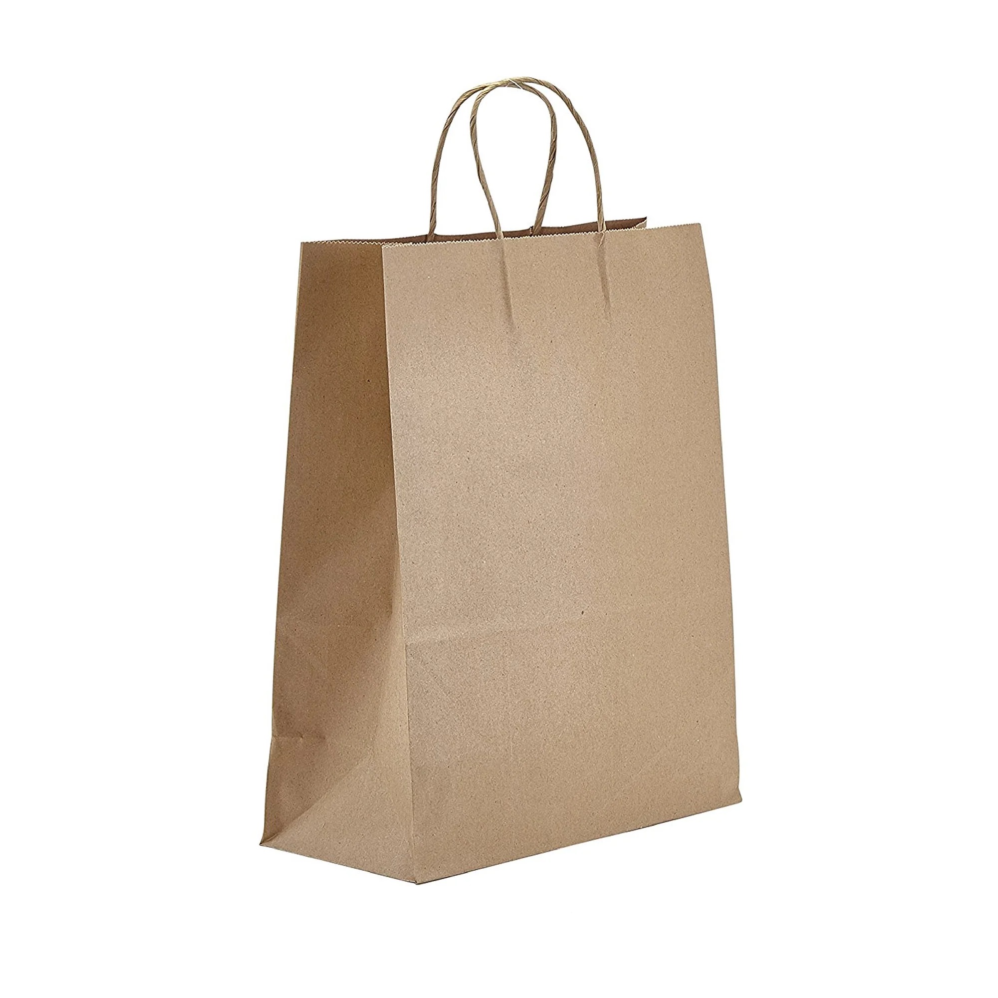Prime Time Packaging Kraft Recycled Paper Missy Shopping Bag, 10 X 5 X 13 Inch -- 250 Per Case