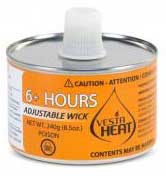 Bunzl Vesta Heat Adjustable Wick Chafing Fuel -- 24 Per Case