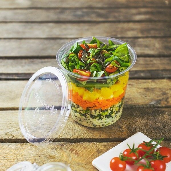 Vegware Pla Round Deli Lid Fits 8 To 32 Ounce Container -- 500 Per Case