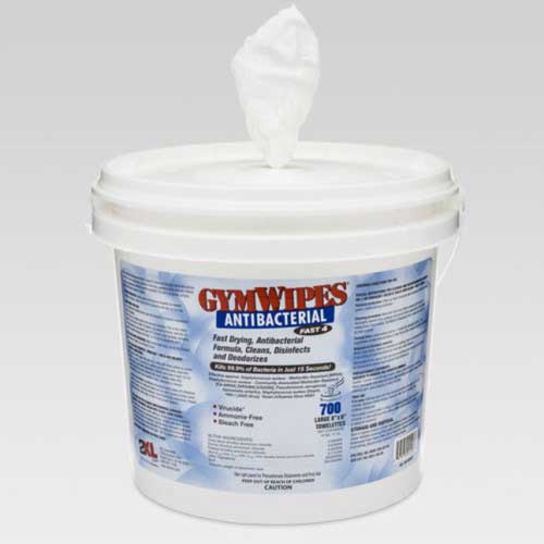 2xl Corporation Antibacterial Gym Wipe, 7 X 8 Inch -- 4 Per Case