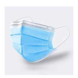 Daycon Blue White Non Woven Disposable Face Mask -- 2000 Per Case