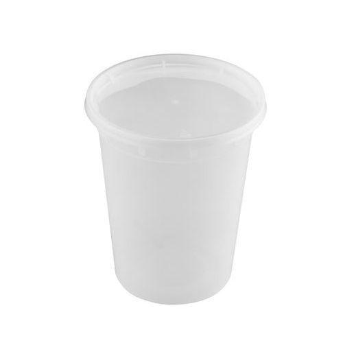 Tiya Premier Essential Clear Polypropylene Deli Container With Lid, Combo, 32 Ounce Capacity -- 240 Per Case