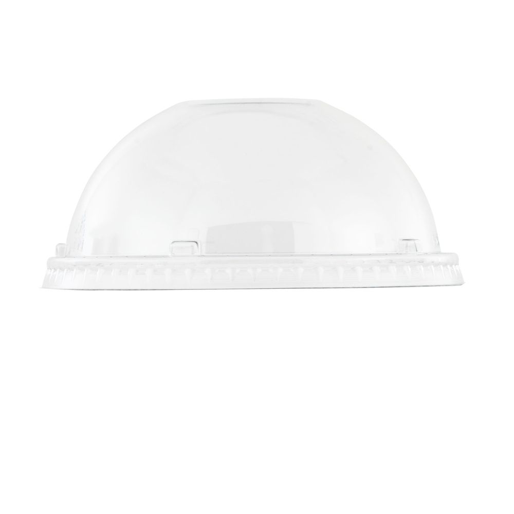 EcoSystems Clear PETE Cold Cup Dome Lid without Hole -- 1000 per case