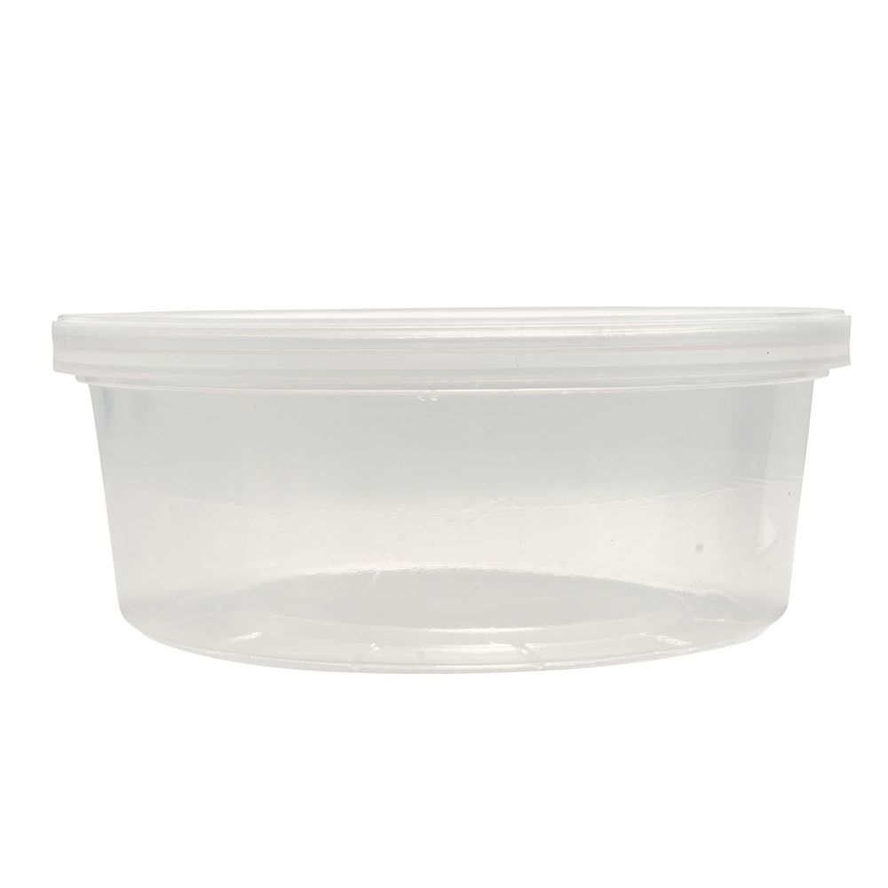 Eco-systems Translucent Polypropylene Round Deli Container, 8 Ounce Capacity -- 500 Per Case