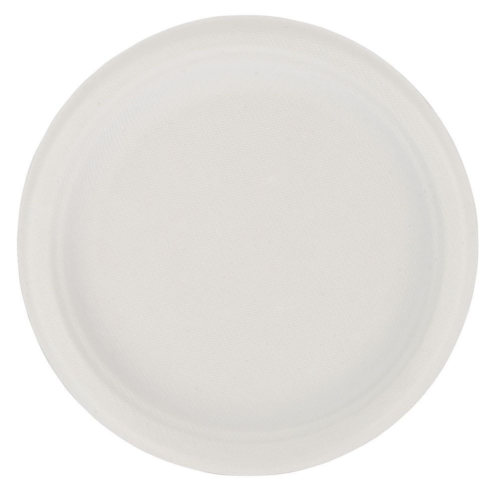 Eco-systems White Molded Fiber Plate, 6 Inch -- 1000 Per Case