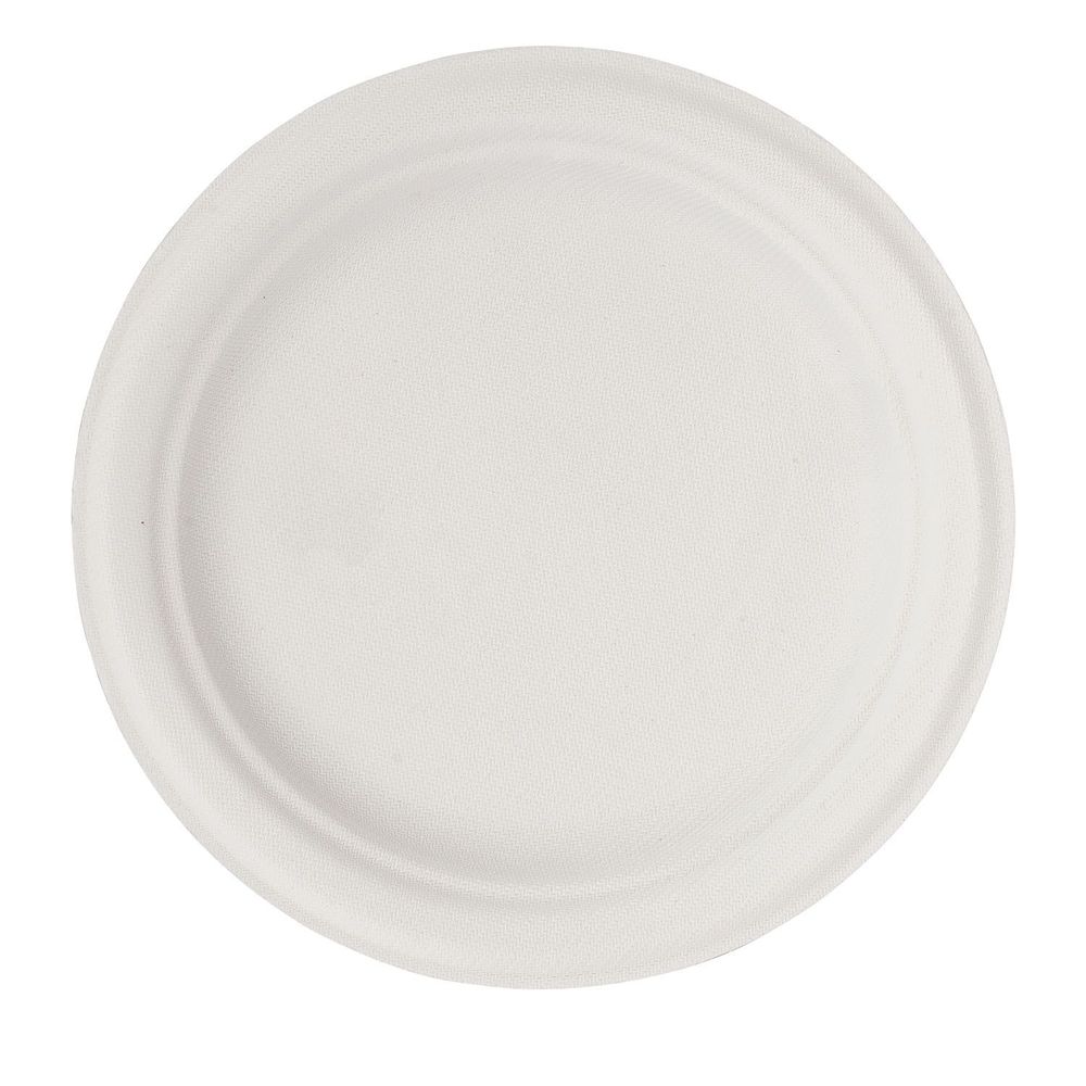 Eco-systems White Molded Fiber Plate, 7 Inch -- 1000 Per Case