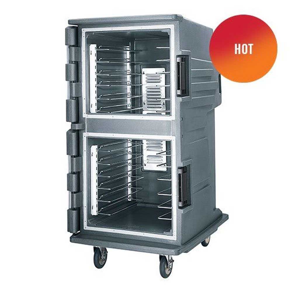 Cambro Camtherm Granite Gray Tall Profile Electric Insulated Hot Food Holding Cabinet With Security Package, 30 1/2 X 39 X 64 3/8 Inch