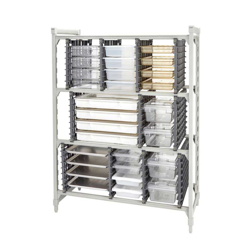 Cambro Camshelving Brushed Graphite Universal Storage Rack Add On Kit ...