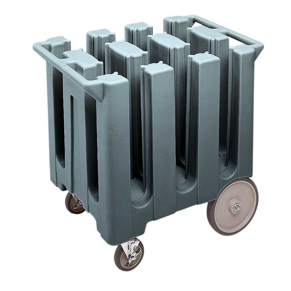 Cambro Slate Granite Gray Poker Chip Style Non Adjustable Dish Caddy For 5 3/4 Inch Round Plates, 32 5/8 X 23 1/2 X 31 3/4 Inch