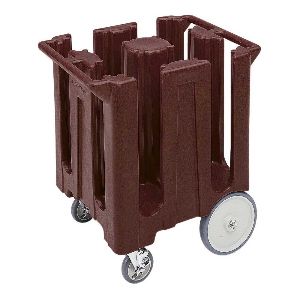 Cambro Dark Brown Poker Chip Style Non Adjustable Dish Caddy For 8 1/4 Inch Round Plates, 28 3/4 X 23 3/4 X 32 Inch