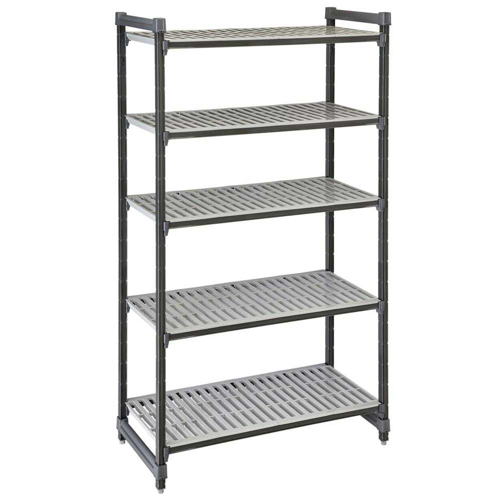 Cambro Camshelving Elements Brushed Graphite 5 Vented Shelf
