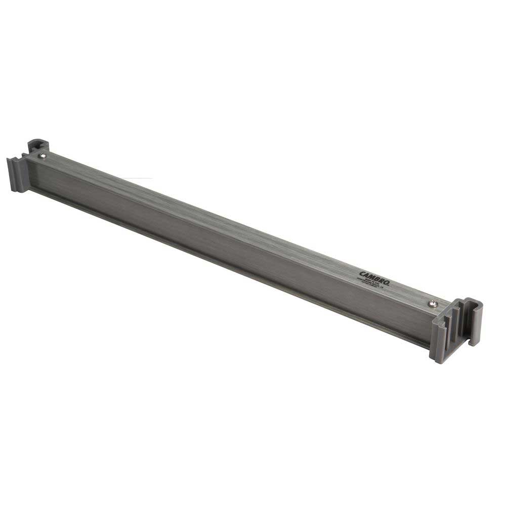 Cambro Camshelving Elements Brushed Graphite Shelf Traverse For Stationary Unit, 54 Inch Length