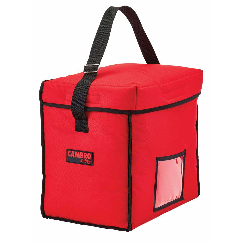 Cambro GoBag Red insulated Small Top Loading Delivery Bag, 13 x 9 x 13 ...