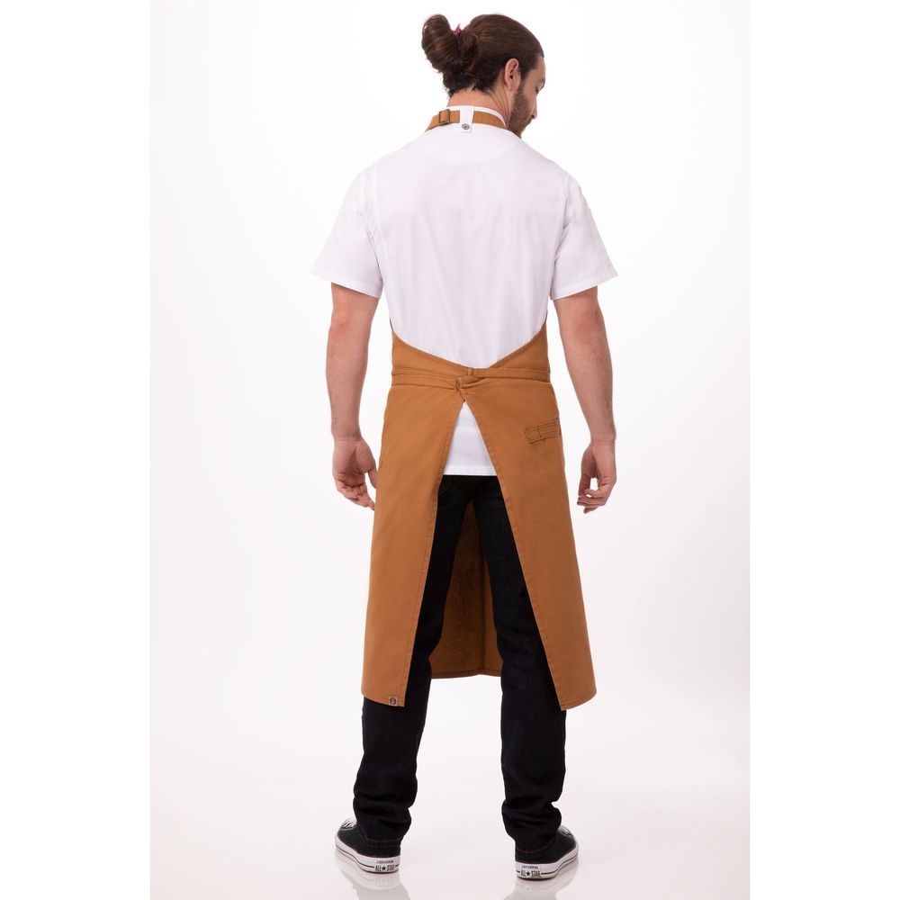 Chef Works Nut Meg Rockford Chefs Bib Apron, 40 Inch Long X 39 Inch Wide