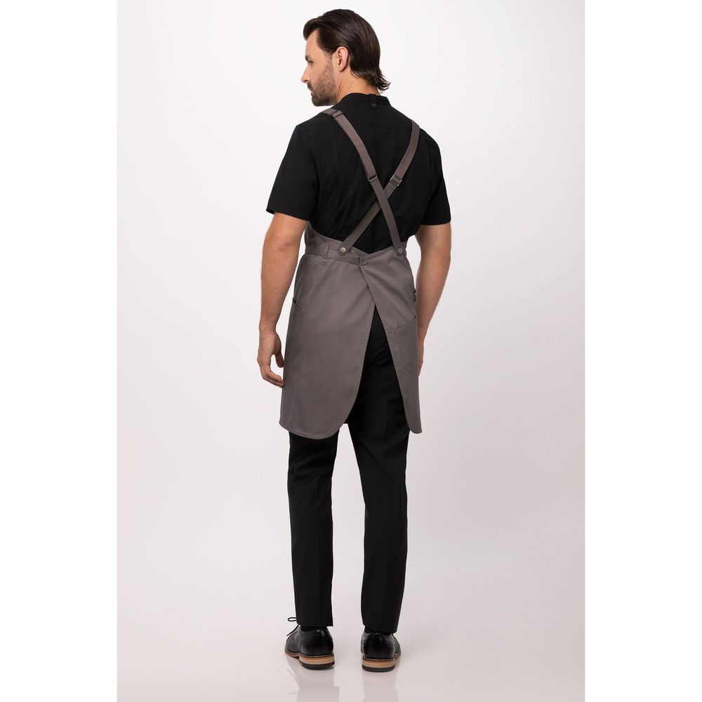 Chef Works Mushroom Largo Bib Apron, 30.7 inch Long x 37.8 inch Wide