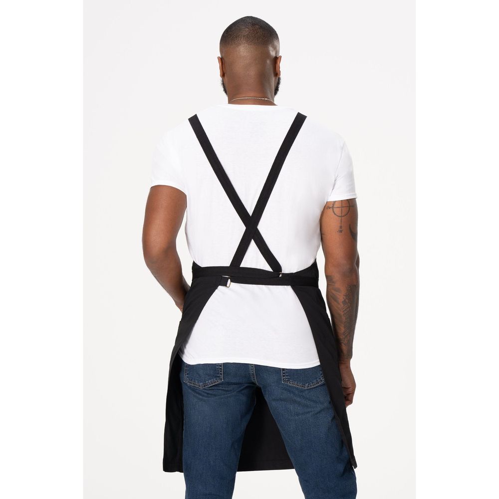 Chef Works Black Lockharte Bib Canvas Apron For Unisex, 33.5 Inch Long X 31.5 Inch Wide
