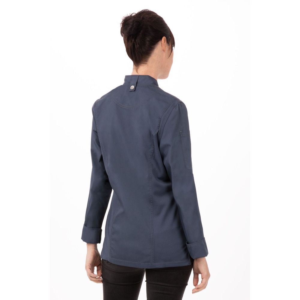 Chef Works Blue 2XL Modern Fit Hartford Chef Coat for Women