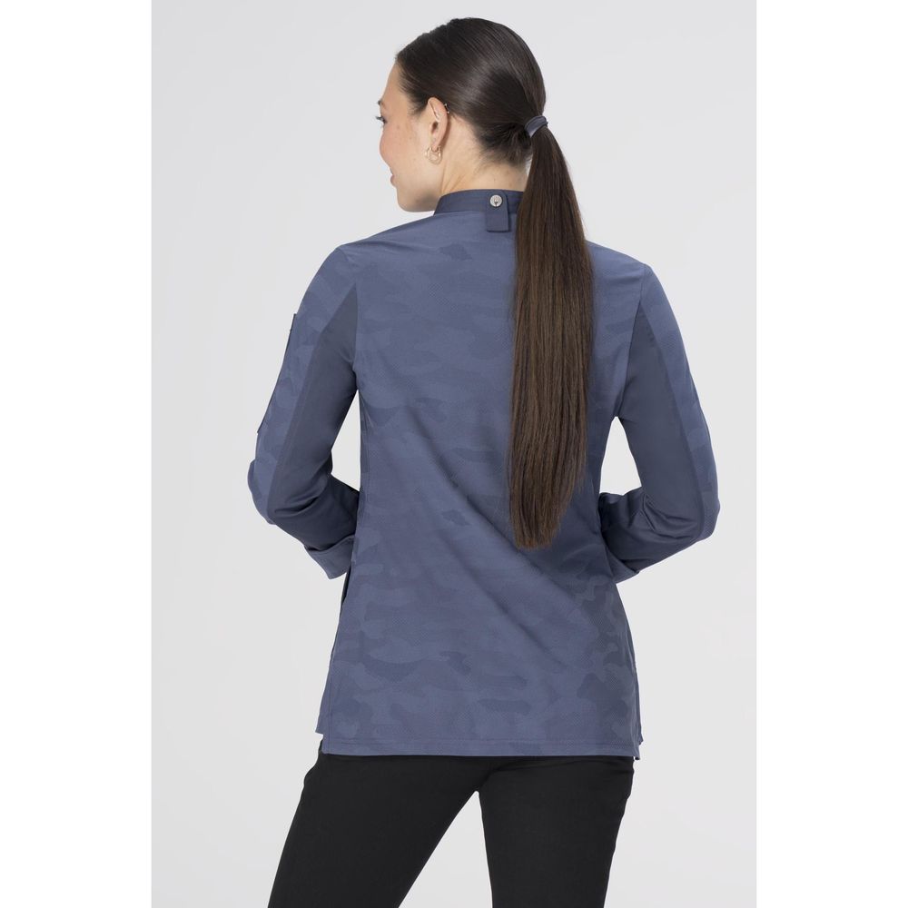 Chef Works Air Force Blue Extra Small Modern Fit Mojave Chef Coat for Women