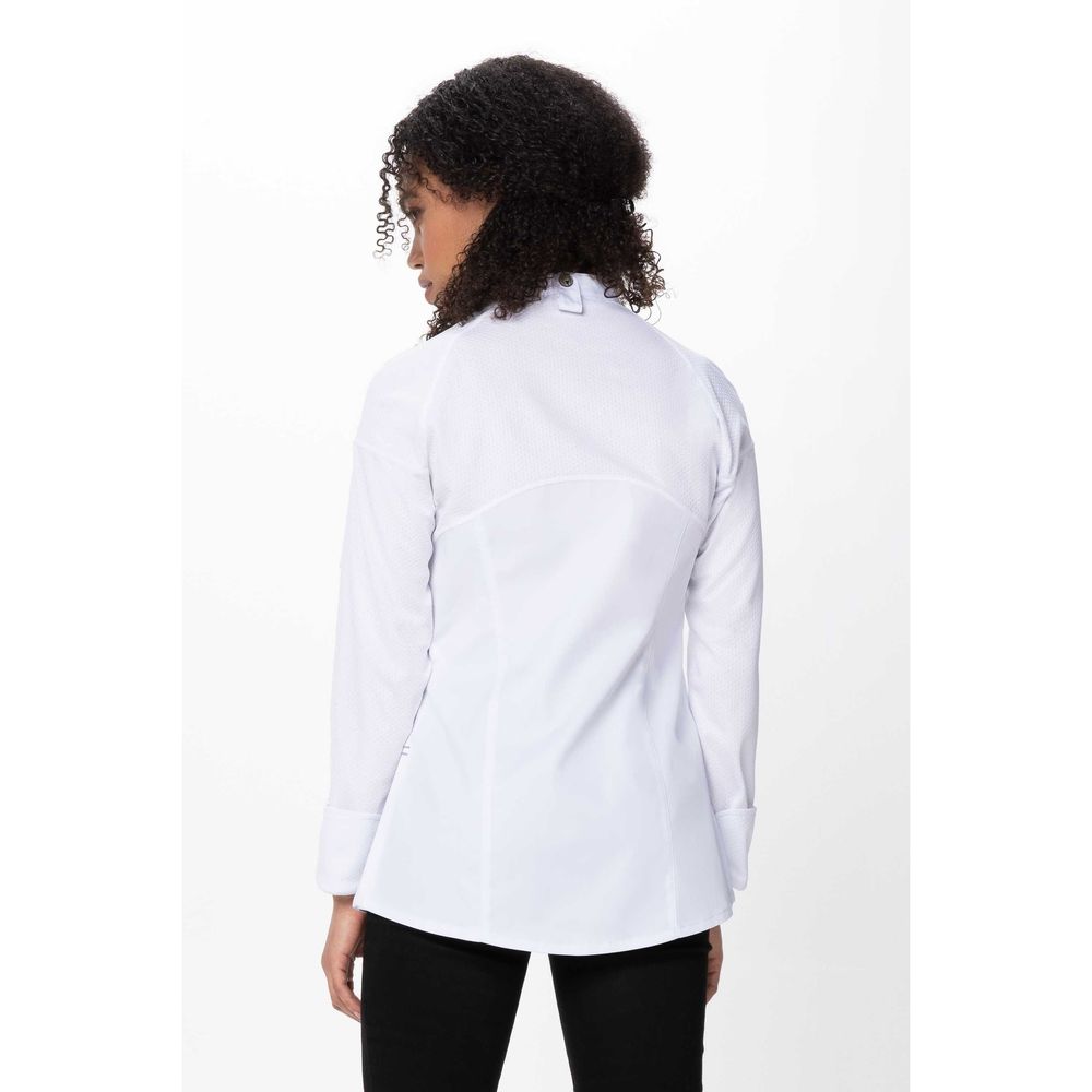 Chef Works White Small Modern Fit Tulum Chef Coat For Women
