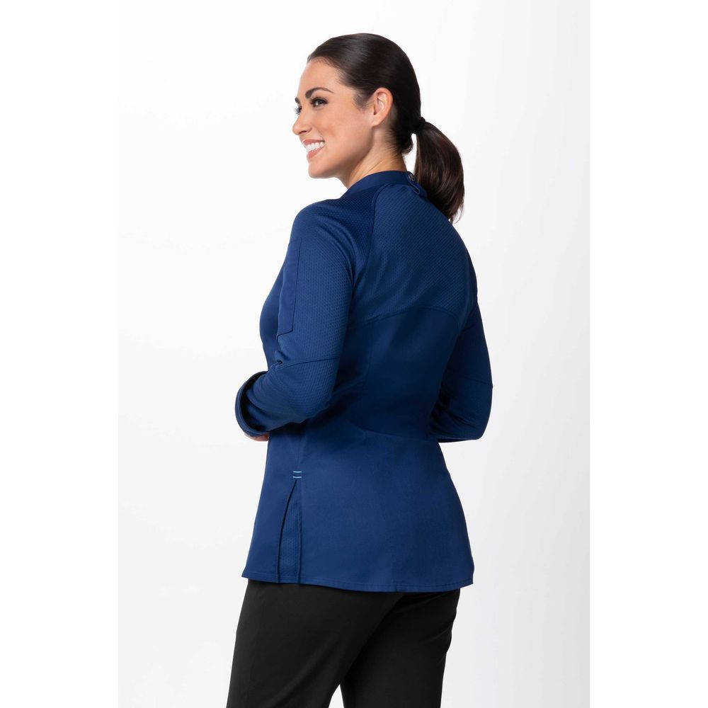 Chef Works Ocean Blue 3XL Modern Fit Nepal Chef Coat for Women