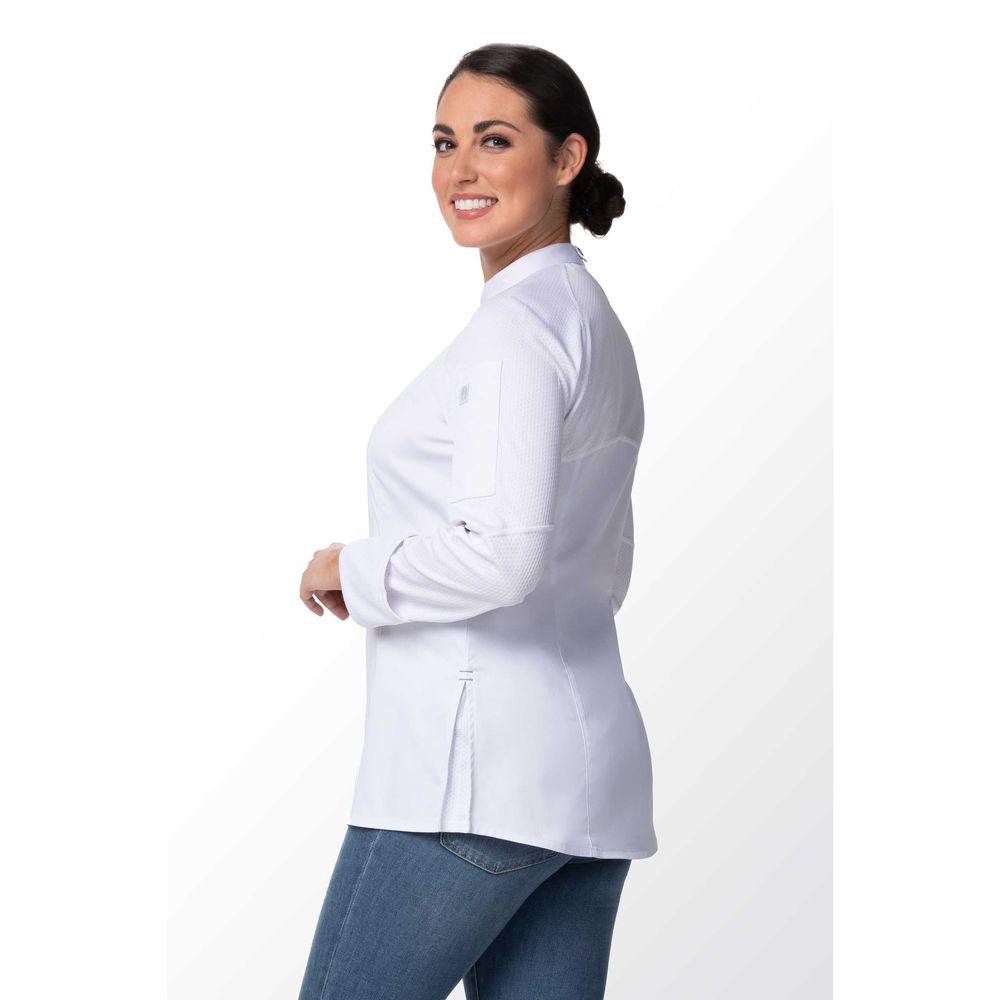 Chef Works White 2XL Modern Fit Nepal Chef Coat for Women