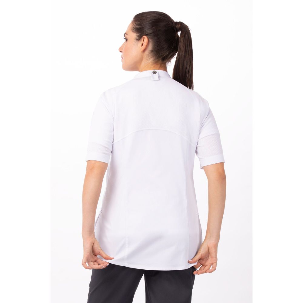 Chef Works White 2XL Modern Fit Varkala Chef Coat for Women