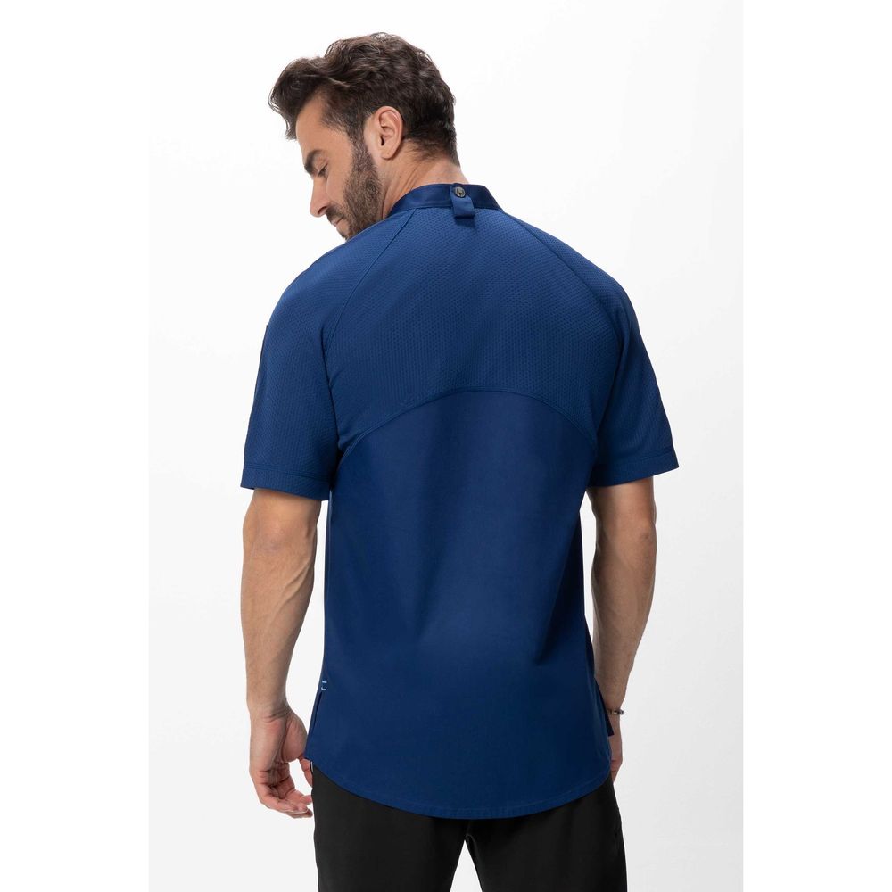 Chef Works Ocean Blue 3XL Modern Fit Arcadia Chef Coat for Men