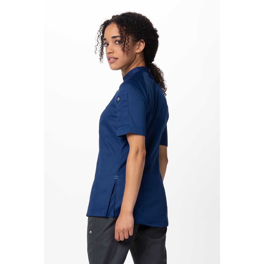 Chef Works Ocean Blue 3XL Modern Fit Arcadia Chef Coat for Women
