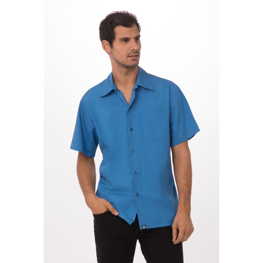 Chef Works Blue 4XL Classic Fit Universal Shirt for Men