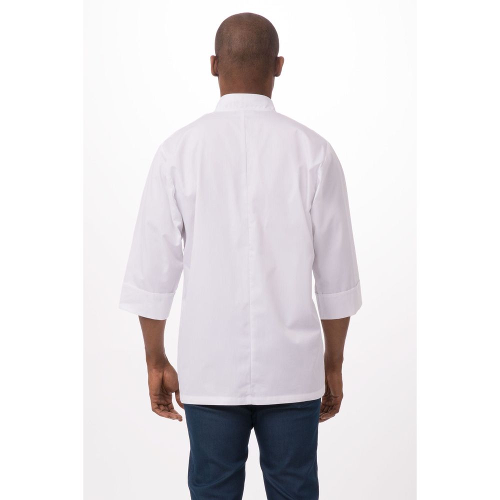 Chef Works White Extra Small Classic Fit Morocco Chef Coat for Unisex