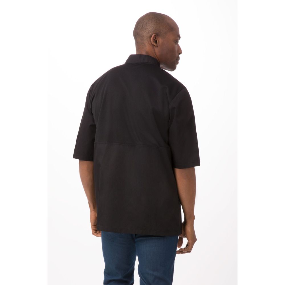 Chef Works Black Extra Small Classic Fit Montreal Cool Vent Chef Coat