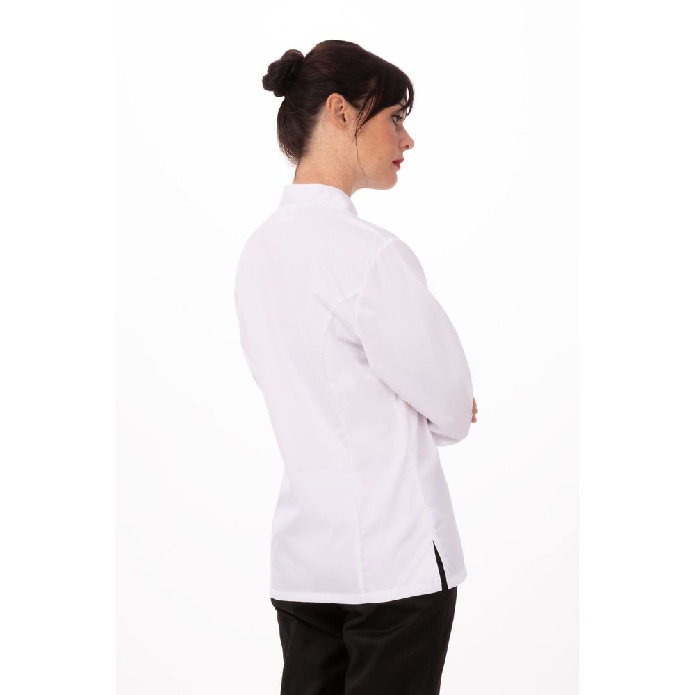 Chef Works White Extra Small Classic Fit Sofia Chef Coat for Women