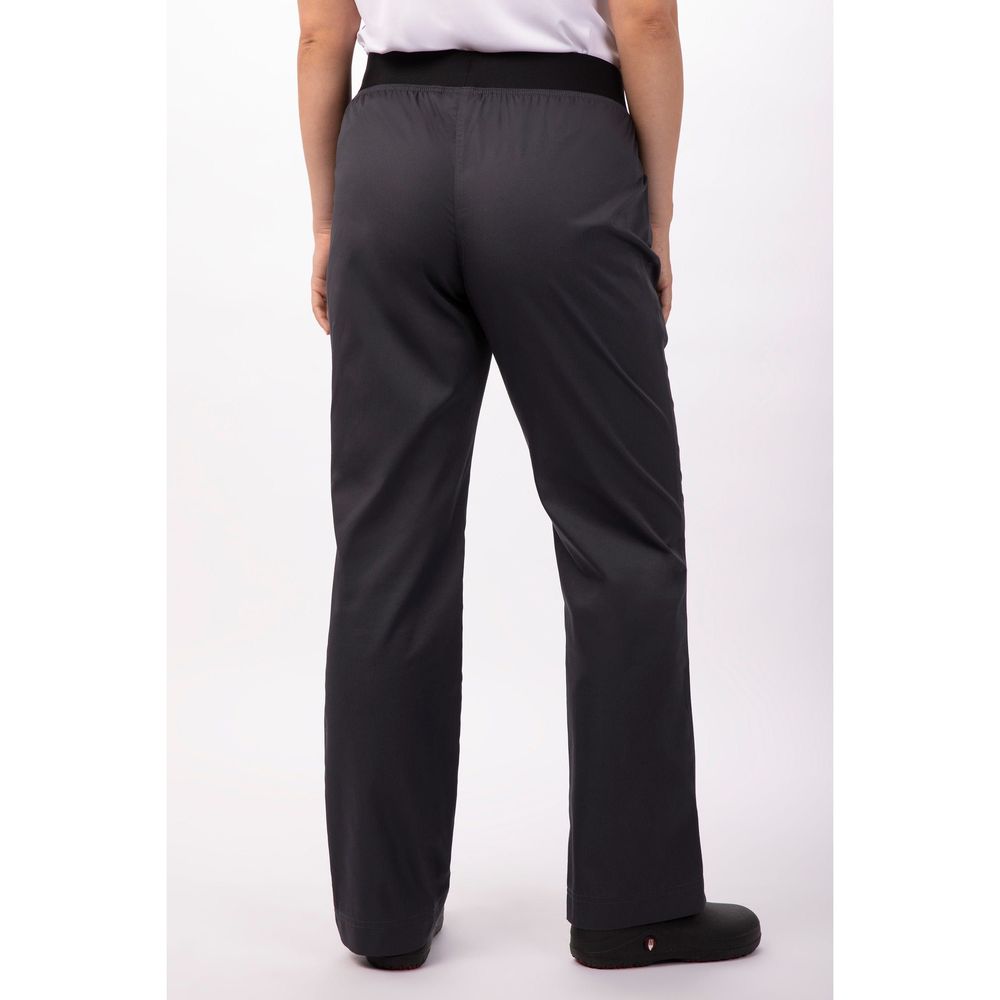 Chef Works Charcoal Extra Large Classic Fit Lightweight Slim Chef Pant for Women