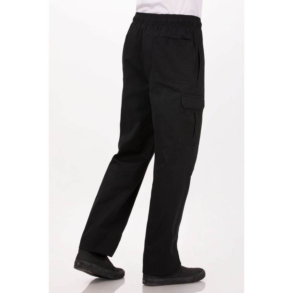 Chef Works Black 2XL Classic Fit Cargo Chef Pant for Men