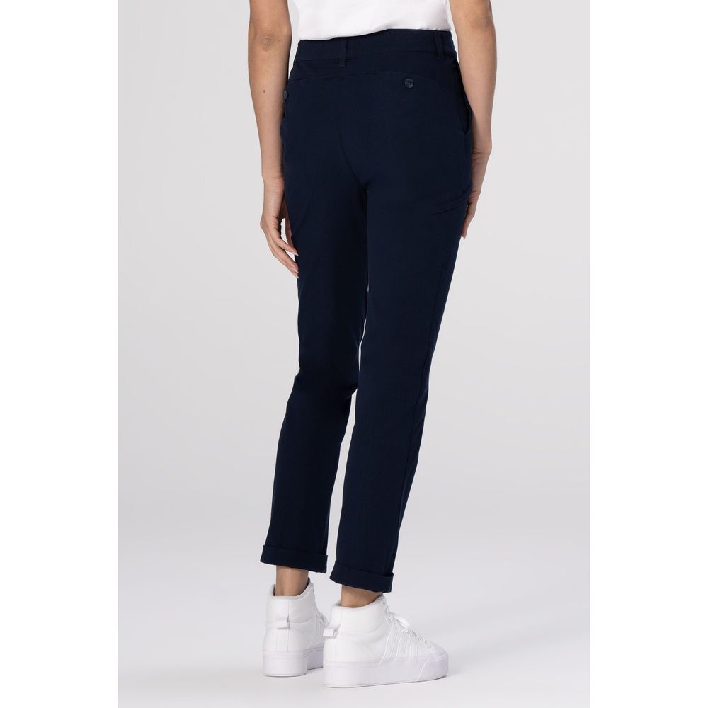 Chef Works Black Chino Poly Stretch Pant For Women, 8 Inch