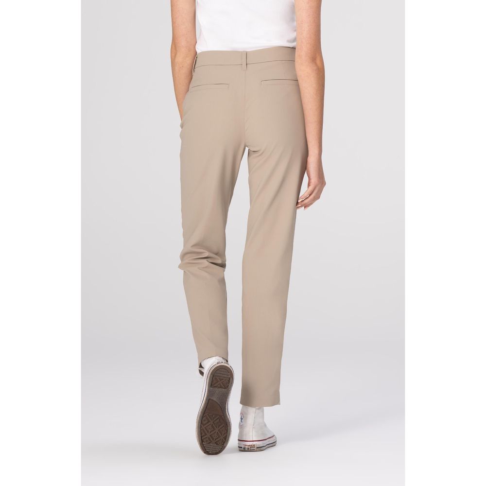 Chef Works Khaki Chino Poly Stretch Pant for Women, 14 inch