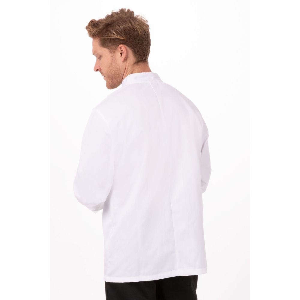 Chef Works White Extra Small Classic Fit Bordeaux Chef Coat for Unisex