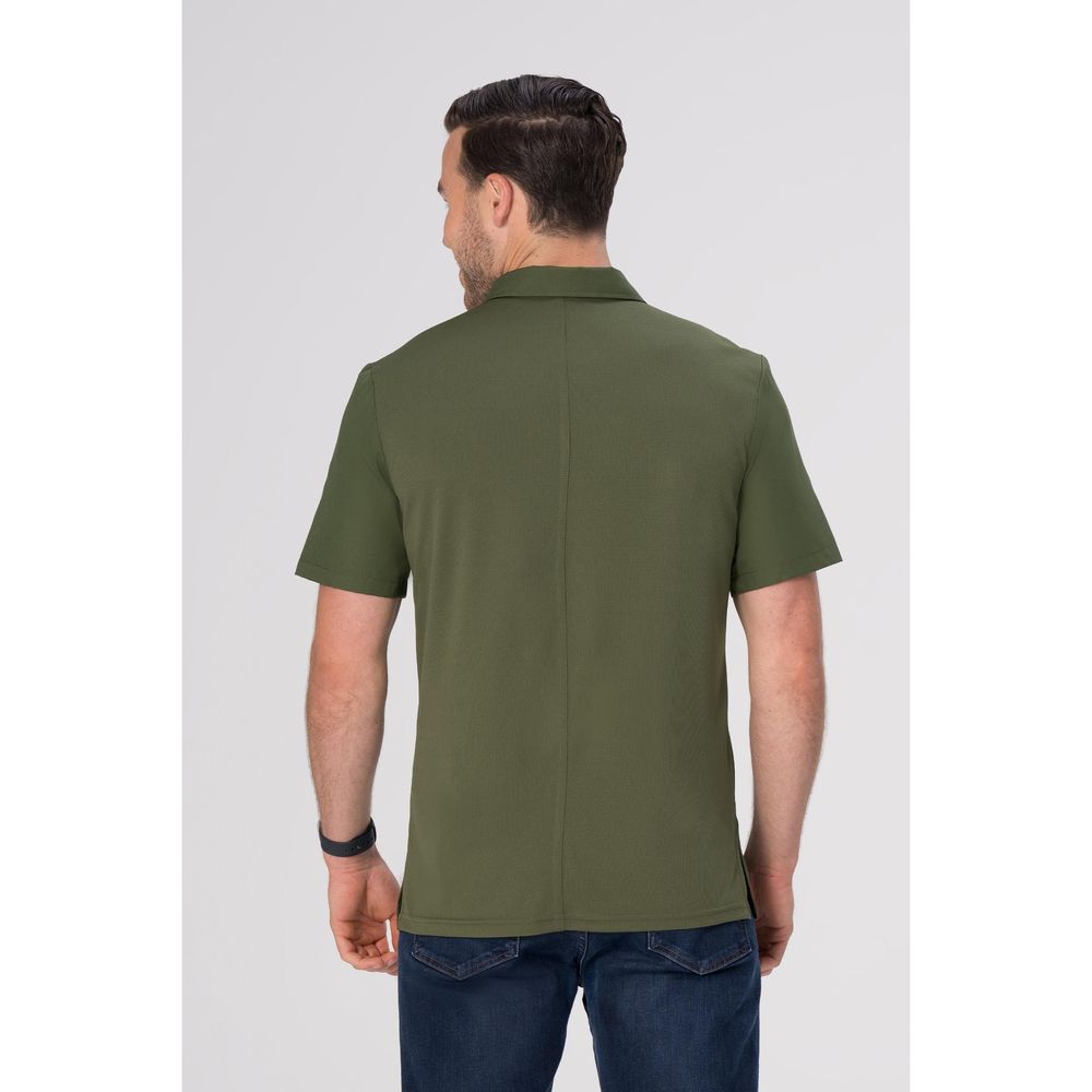 Chef Works Military Green Small Durham Snap Work Shirt for Men