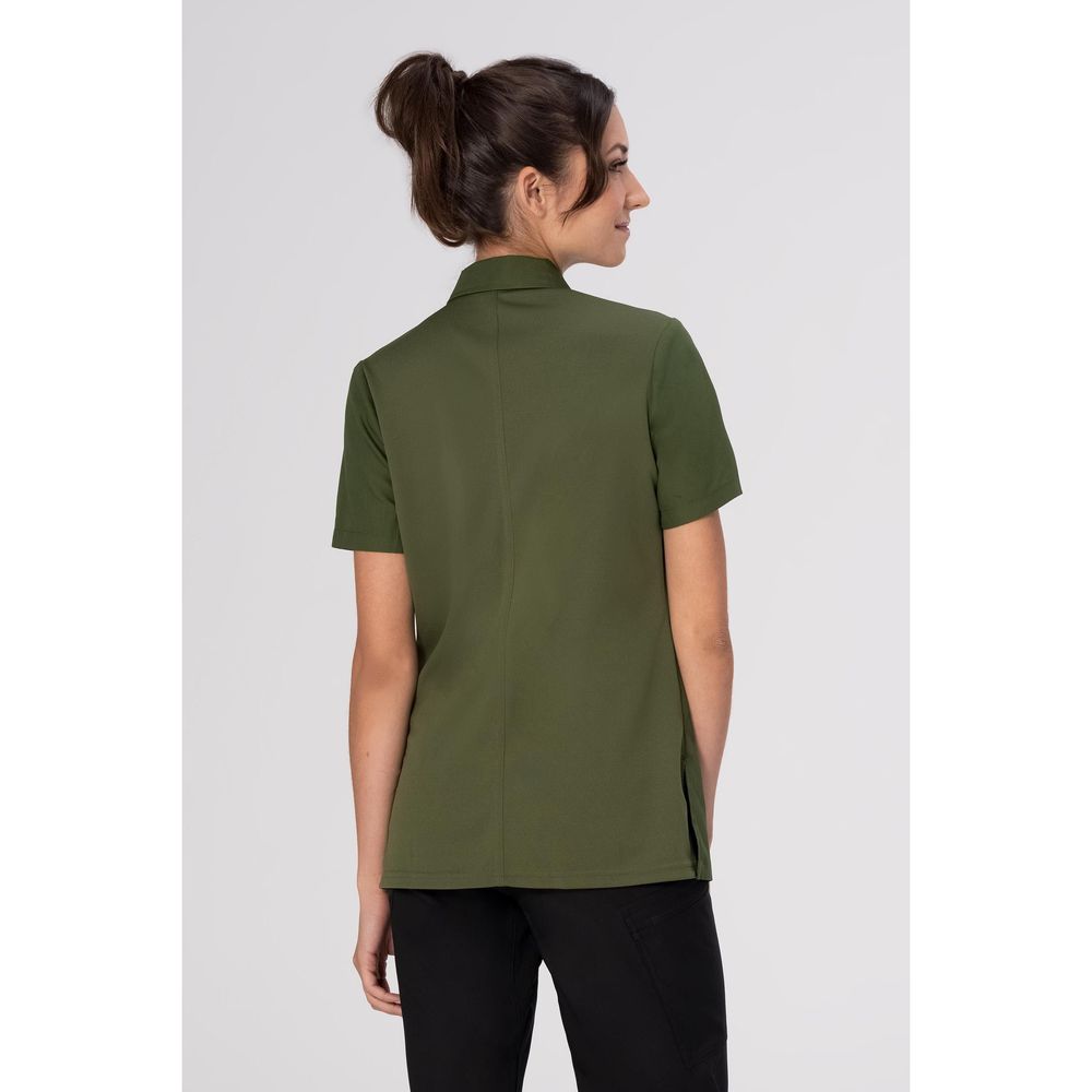 Chef Works Military Green Small Durham Snap Work Shirt For Women