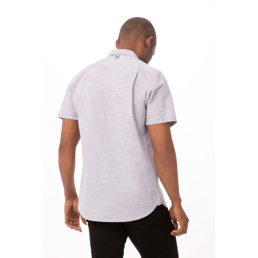 Chef Works Grey Extra Large Modern Fit Havana Shirt for Men