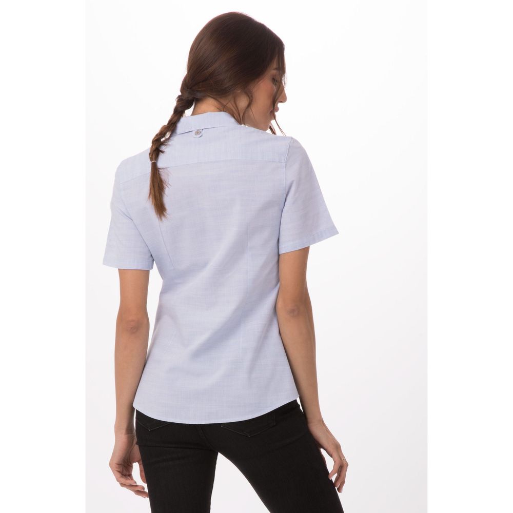 Chef Works Blue 2XL Classic Fit Havana Shirt for Women