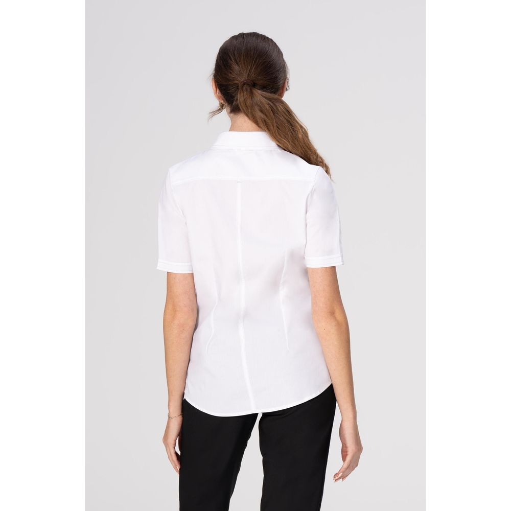 Chef Works White Large Cody Zip Work Shirt for Women