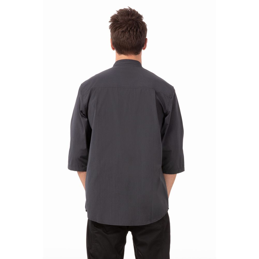 Chef Works Dark Grey Small Classic Fit Brighton Chef Coat for Unisex